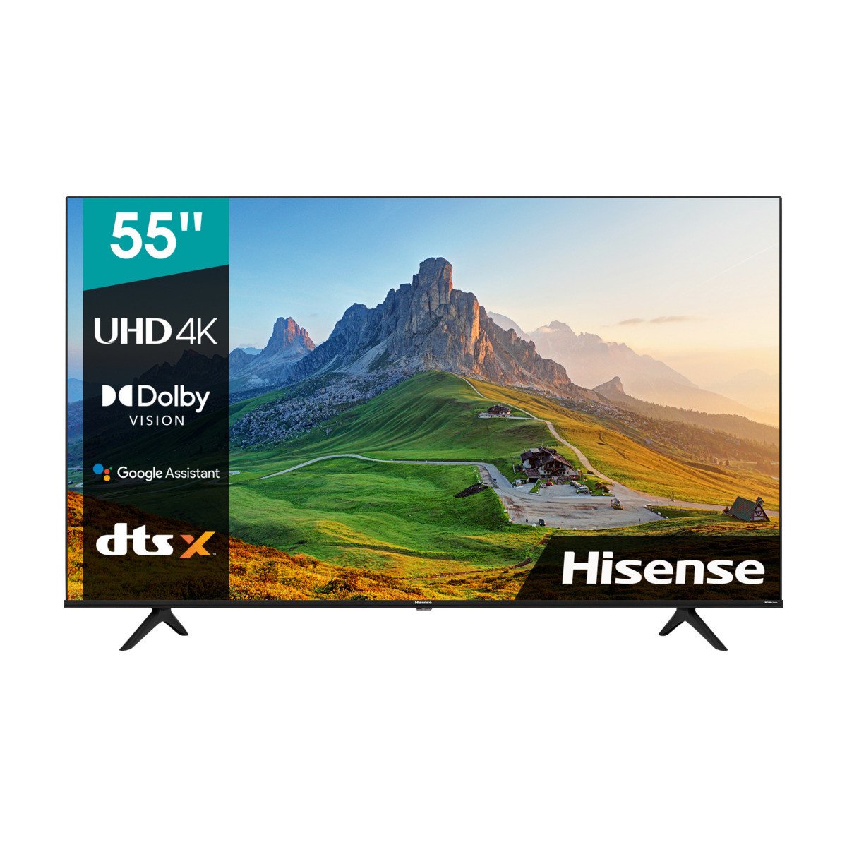 Hisense 55-inch Series A6 4K UHD Smart TV, 55A6; Built-in Wi-Fi, HDR, Dolby Atmos, VIDAA, Bluetooth, Free-to-Air Decoder