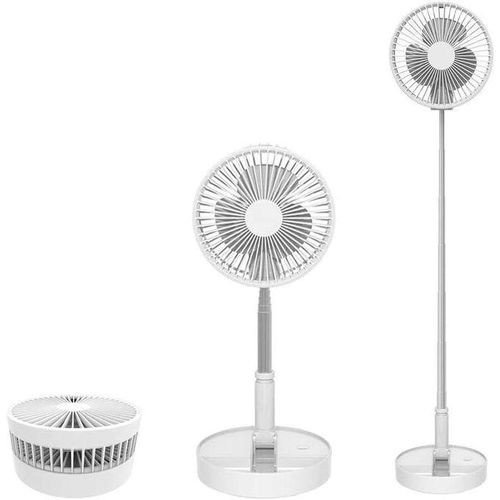 Foldable rechargeable coiling fan