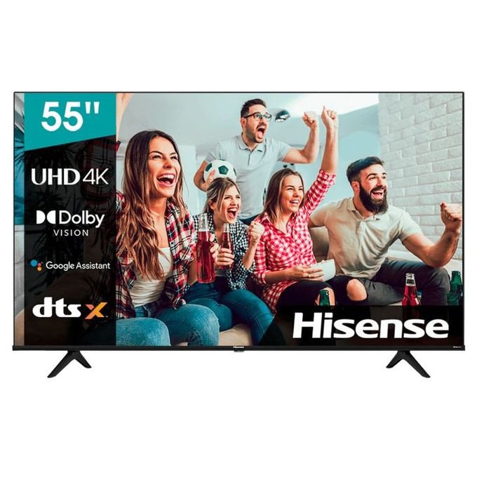 Hisense 55-inch Series A7 4K UHD Smart LED TV, 55A7; Built-in Wi-Fi, HDR, Dolby Atmos, VIDAA, Bluetooth, Free-to-Air Decoder