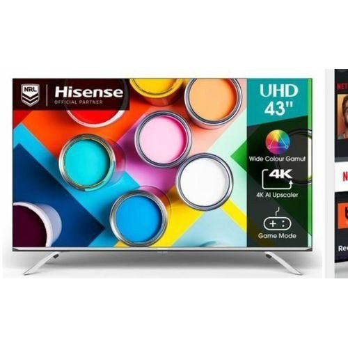 Hisense 43-inch Class A6 Series 4K UHD Smart TV, (43A6K), Built-in Wi-Fi, HDR, Dolby Atmos