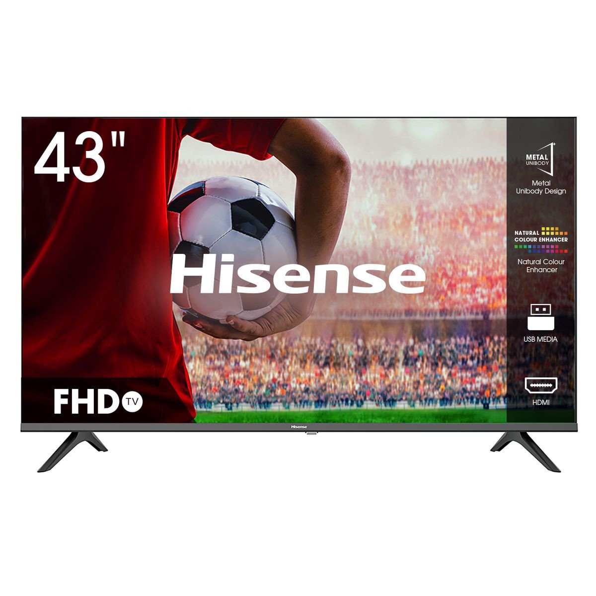 Hisense 43 Inch Digital TV with Inbuilt Free to Air Decoder.